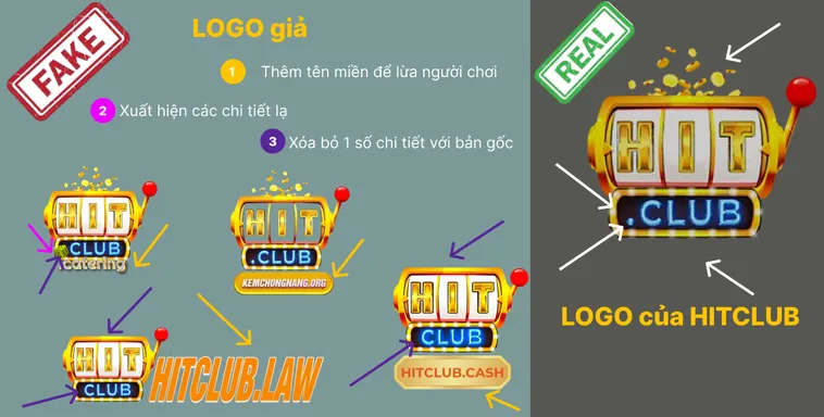 Mẹo Nhận Biết Website HitClub Chính Hãng Cực Chuẩn Cho Game Thủ 3 Logo trên trang chủ Hit.Club thật sắc nét, màu sắc chuẩn, còn logo trên trang giả Hit.Club mờ hoặc lệch màu.